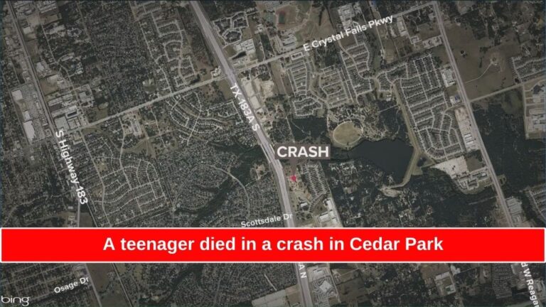 A teenager died in a crash in Cedar Park