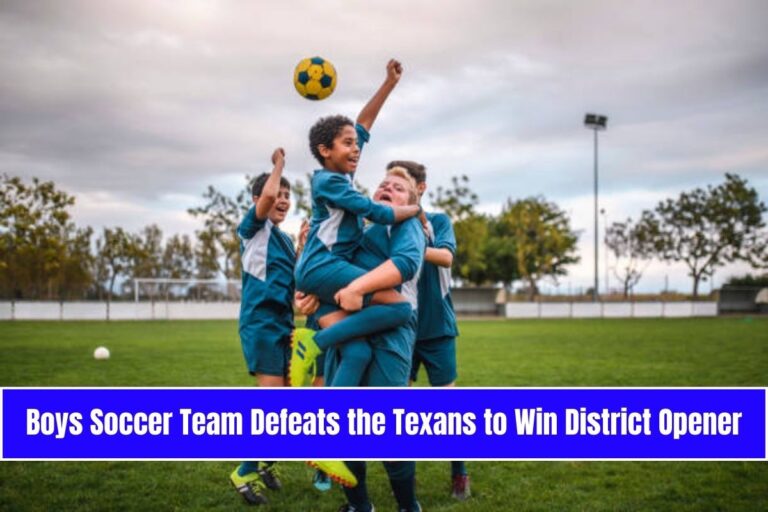 Boys Soccer Team Defeats the Texans to Win District Opener