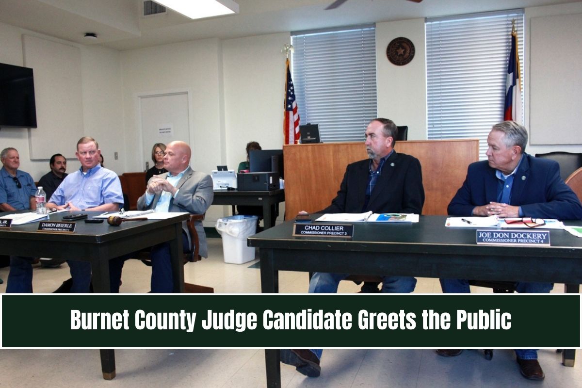 Burnet County Judge Candidate Greets the Public