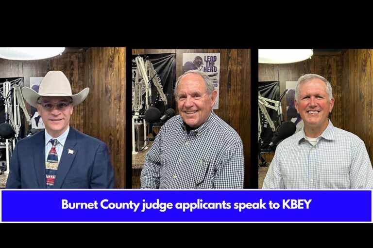 Burnet County judge applicants speak to KBEY