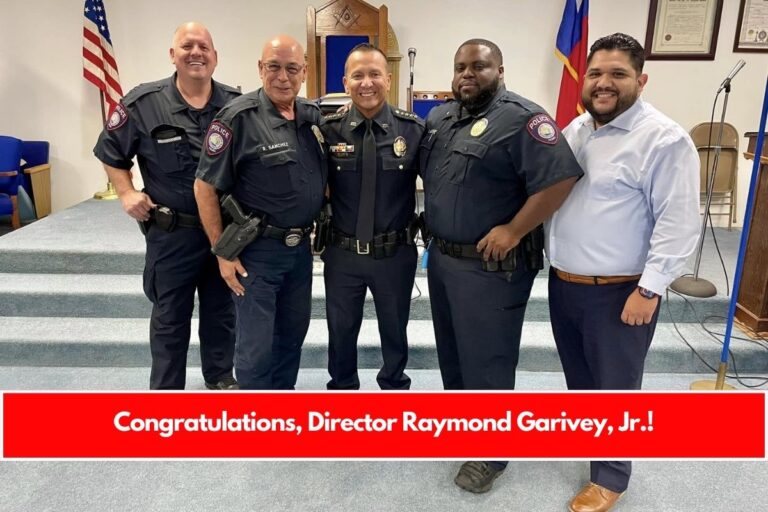 Congratulations, Director Raymond Garivey, Jr.!