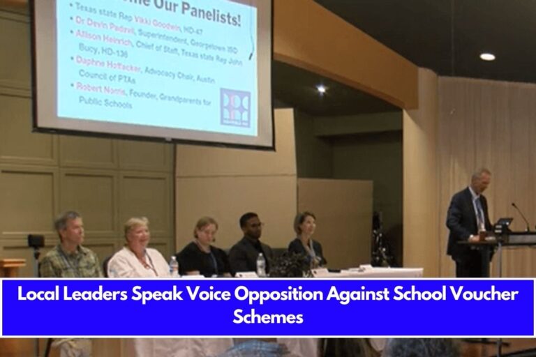 Local Leaders Speak Voice Opposition Against School Voucher Schemes