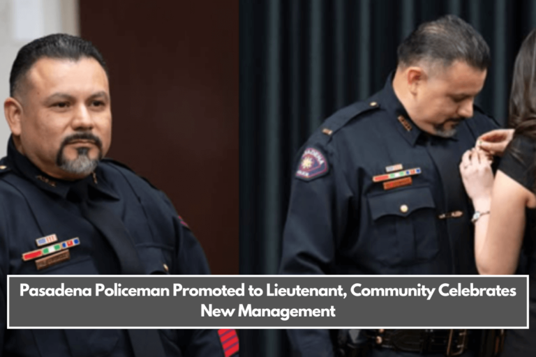 Pasadena Policeman Promoted to Lieutenant, Community Celebrates New Management