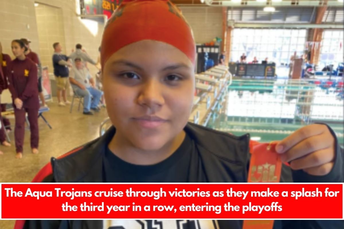 The Aqua Trojans cruise through victories as they make a splash for the third year in a row, entering the playoffs