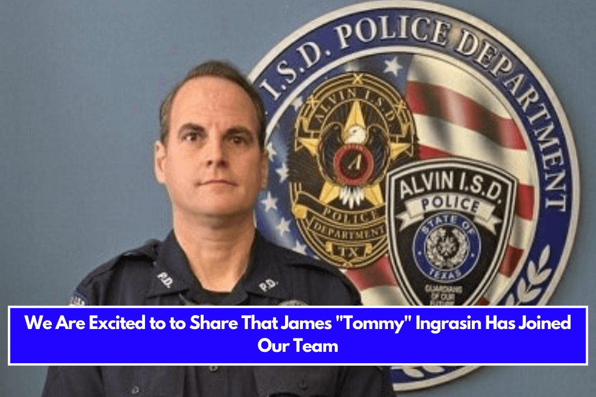 We Are Excited to to Share That James "Tommy" Ingrasin Has Joined Our Team