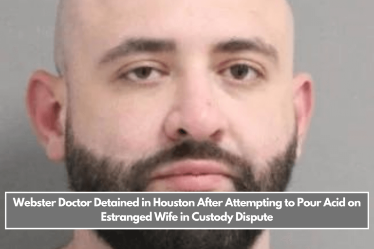 Webster Doctor Detained in Houston After Attempting to Pour Acid on Estranged Wife in Custody Dispute