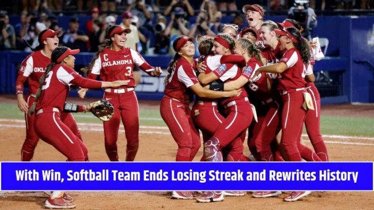 With Win, Softball Team Ends Losing Streak and Rewrites History